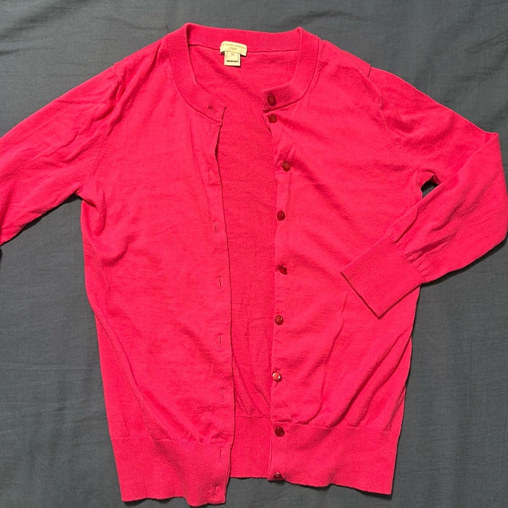 Jcrew pink cardigan
